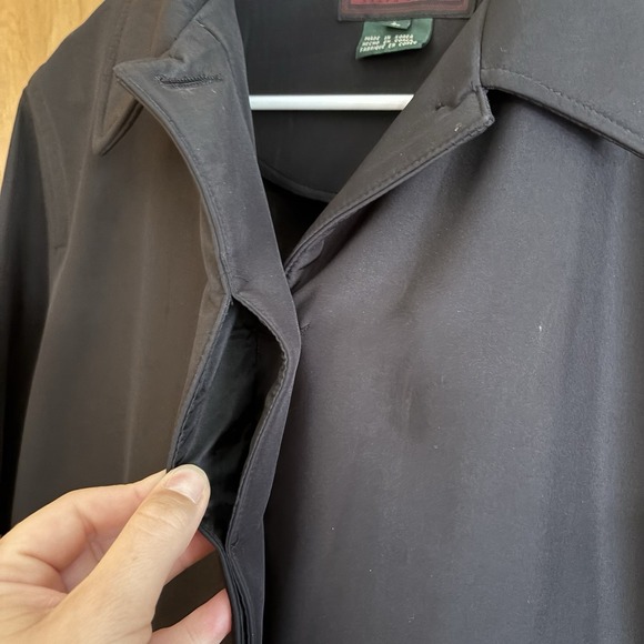 Ralph Lauren LRL Mens Size L Overcoat Jacket Dress Coat Black Front Pockets - Picture 8 of 12
